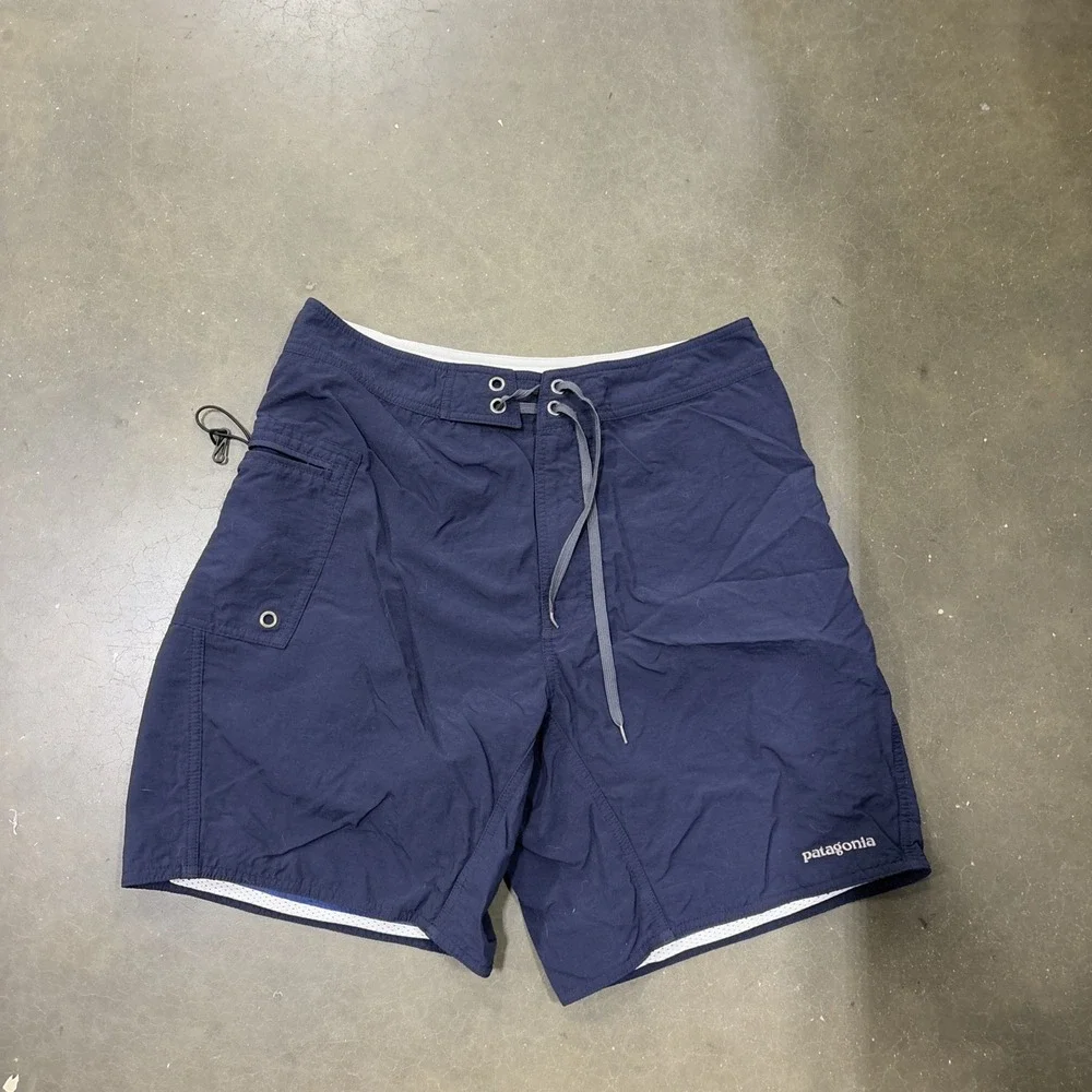 Vintage Y2K Patagonia Canoe Paddler Board Shorts Mens 31 X 8 Blue Cargo Pocket